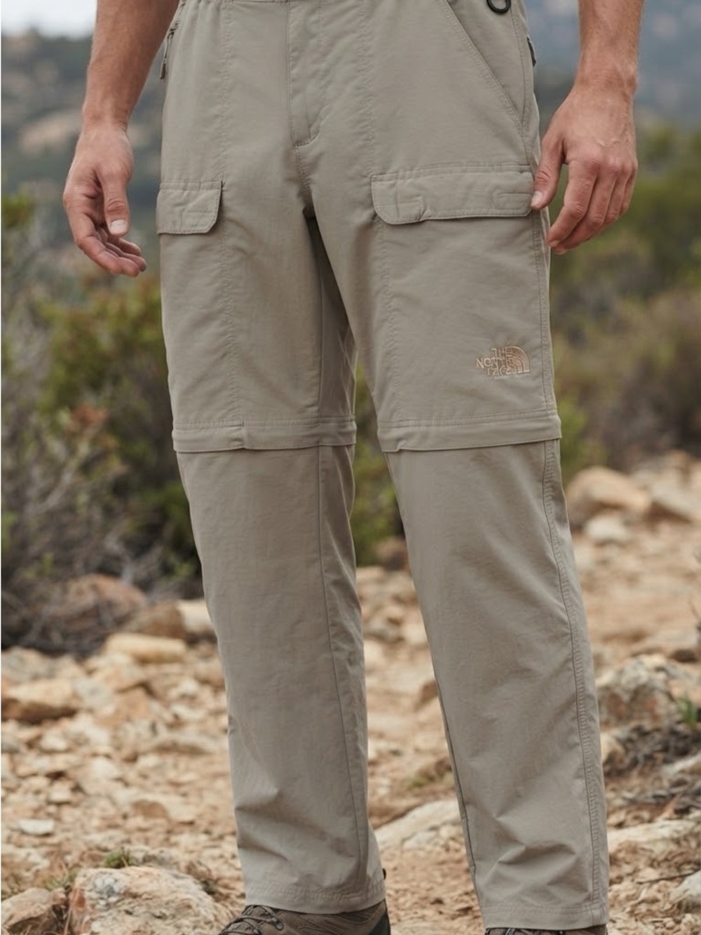 The North Face Convertible Hiking Pants Cargo Taupe XXL